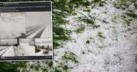 Grad zaskoczył mieszkańców Luchowa Górnego! IMGW ostrzega przed burzami