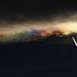  Iridescent Cloud Edge Over Colorado 