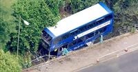 School bus crashes into river injuring 17 children