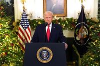 Trump gives a partisan prime-time address insisting the economy is stronger than many voters feel