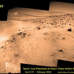 Last Panorama of the Spirit Rover on Mars