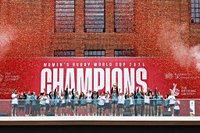 England fans soak up celebrations as Red Roses mark Women’s Rugby World Cup triumph