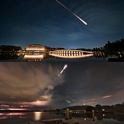 Lunar Eclipse in Two Hemispheres