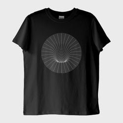Wormhole Circle T-Shirt (Baskı, %100 Pamuk)