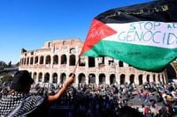 Gaza war protests held in European cities - Taipei Times