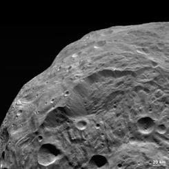 A Landslide on Asteroid Vesta