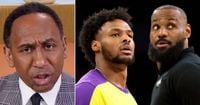 Stephen A. Smith sends direct message to LeBron James after Bronny's big night