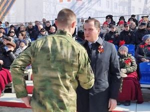 Arkhangelsk Celebrates Victory Day With Fireworks And Remembrance