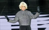 Helen Mirren Makes The Catwalk Her Own At Two Paris Fashion Week Shows