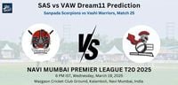 SAS vs VAW Dream11 Prediction: Today’s Match 25 – Fantasy Cricket Tips, Captain Choices, Playing XI & Injury Updates – Navi Mumbai Premier League T20 2025