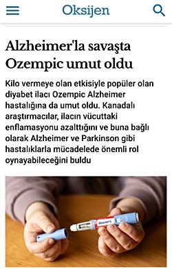 Ozempic ilacı birçok platformda yazdığı gibi birçok hastalığa karşı bir umut olabilir mi yoksa bu bir palavra mı?