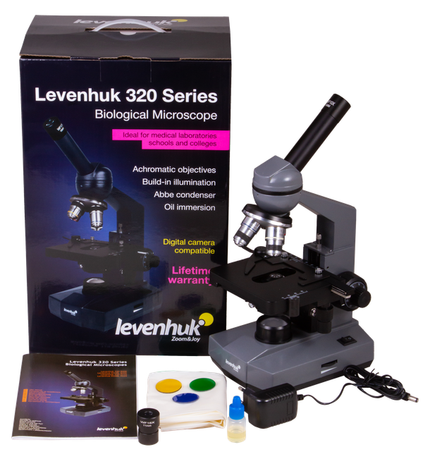 Levenhuk 320 PLUS Biyolojik Monoküler Mikroskop