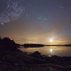 Moonset Over Pleasant Bay