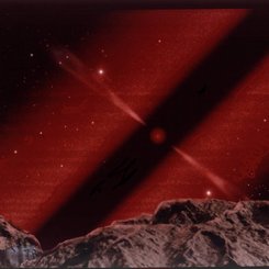 Planet Near a Galaxy Core