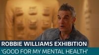 Popstar Robbie Williams reveals how art helped him through mental health battles - Latest From ITV News