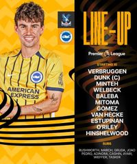 Premier League Match Day 31 Crystal Palace v Brighton and Hove Albion