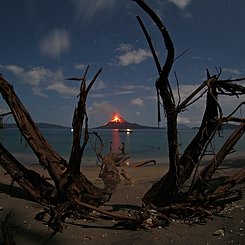 Erupting Volcano Anak Krakatau