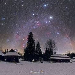  A Northern Winter Sky Panorama 