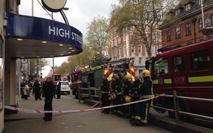 High Street Kensington Tube Station Fire Disrupts Rush Hour