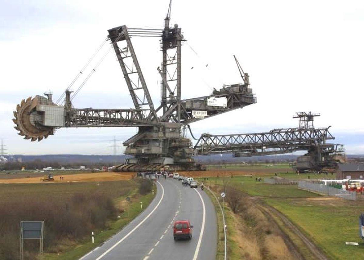 A Bucket-Wheel Excavator on Earth