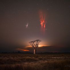 Andromeda and Sprites over Australia