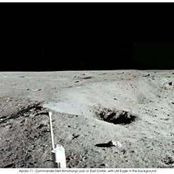 Apollo 11: East Crater Panorama