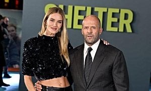 Rosie Huntington-Whiteley Shines With Jason Statham At Shelter Premiere
