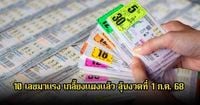 มาแล้ว! 10 เลขมาแรง เกลี้ยงแผงแล้ว ลุ้นงวดที่ 1 ก.ค. 68 | News In Thailand | LINE TODAY