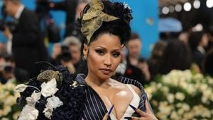 Rihanna Shines At Met Gala With Baby Bump