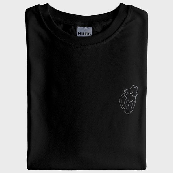 Kalp T-Shirt (Nakış, %100 Pamuk)