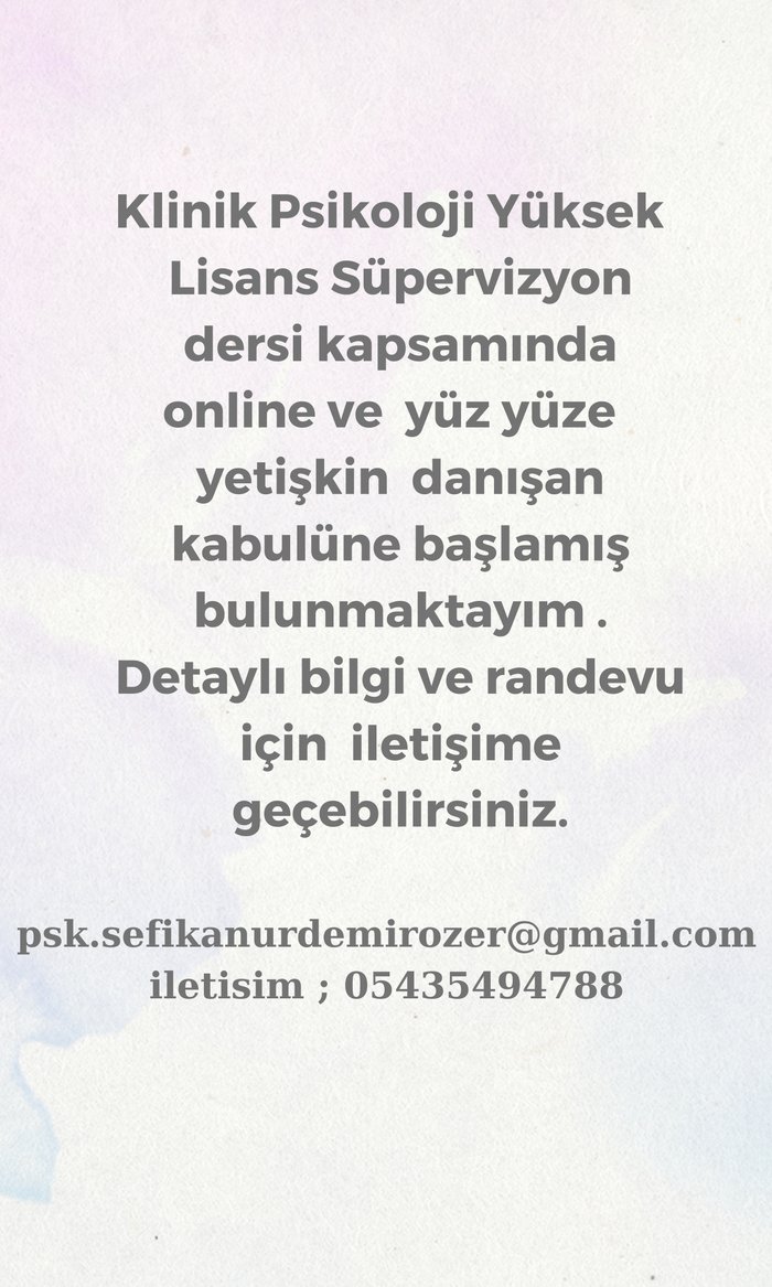 Şefika Nur Demirözer - Uygun Ücretli Online Terapi