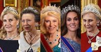 Royal Tiaras at the German State Banquet at Windsor Castle