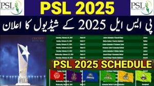 PSL 2025 Schedule Officially Announced: Excitement Builds For Season 10