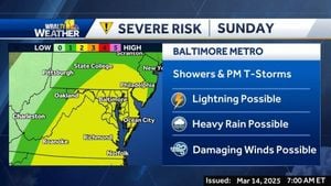 Baltimore Weather Forecast: Rain And Thunderstorms Loom This Weekend