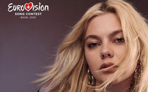 Louane Dazzles With Eurovision Song Reveal At Six Nations Match