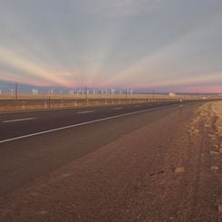 Anticrepuscular Rays Over Wyoming