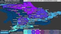 Spring Snowstorm Could Dump Up to 20cm of Snow on Parts of Southern Ontario to Start the Week