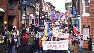 Crowborough Protesters Rally Against Army Camp Asylum Plan