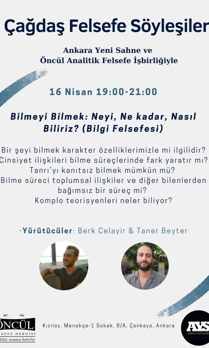 Çağdaş Felsefe Söyleşileri II: Bilmeyi Bilmek: Neyi, Ne Kadar, Nasıl Biliriz?