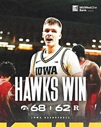 Iowa men hang on to defeat Rutgers 68-62 at Carver-Hawkeye Arena - Hawk Fanatic