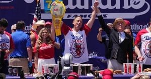 Joey Chestnut Returns To Dominate Nathan's Hot Dog Contest