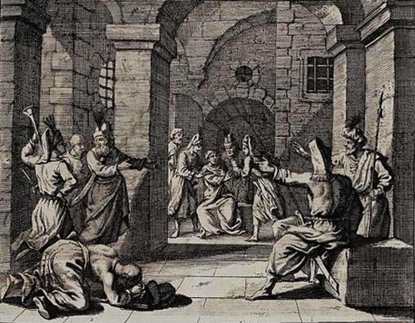 Sultan İkinci Osman'ın Yedikule'de boğuluşu.