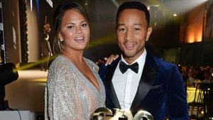 John Legend And Chrissy Teigen Shine At Oscars After-Party