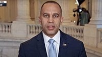 Hakeem Jeffries Slams Trump’s ‘Racist and Fake’ AI Clip Showing Senator in Sombrero | Video