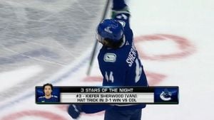 Kiefer Sherwood Scores First NHL Hat Trick For Canucks