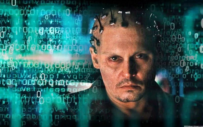 Transcendence filminden bir sahne.