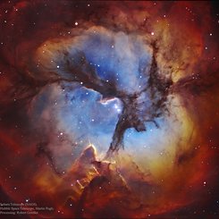  In the Center of the Trifid Nebula 