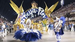 Série Ouro Samba School Parades Kick Off With Excitement