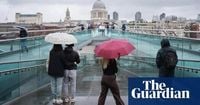 Thunderstorms and heavy rain warning issued for parts of England and Wales