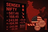 Indian Stocks Plummet: Sensex and Nifty Face Sixth Consecutive Weekly Loss Amidst Escalating US Tariffs